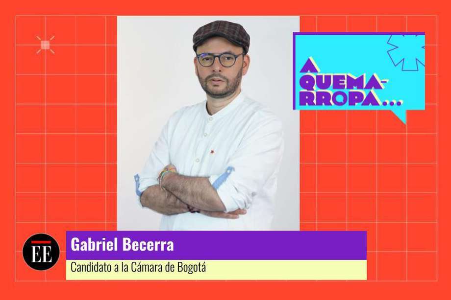 Gabriel Becerra es candidato a la Cámara de Bogotá por la lista cerrada del Pacto Histórico.