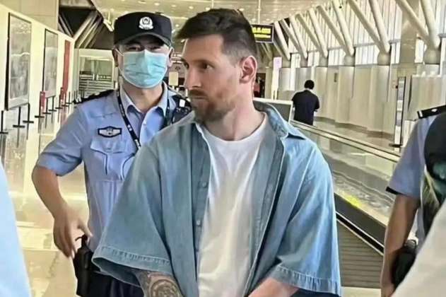 Messi fue detenido por la policía migratoria de China por problemas con su pasaporte
