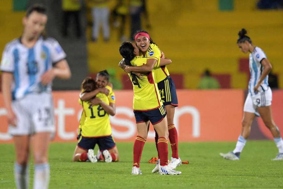 Así celebraron las jugadoras de la selección de Colombia la clasificación a la final de la Copa América Femenina.