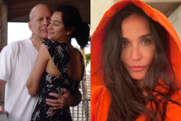 Esposa de Bruce Willis desmiente que Demi Moore vaya a cuidar de su salud