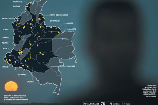 Vea mapa interactivo de la investigación en lapazenelterreno.com/vida-sin-armas