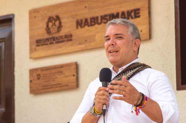 Duque inaugura sede de la Registraduría en comunidad indígena de la Sierra Nevada