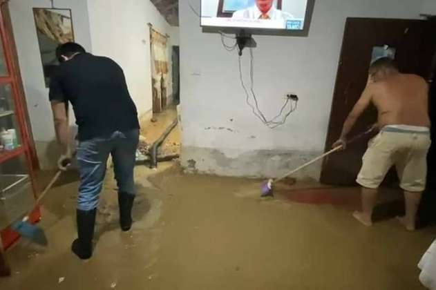 Familias resultaron afectadas por fuertes lluvias en El Carmen de Bolívar