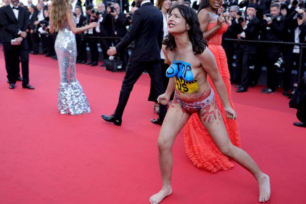 La denuncia de la mujer desnuda que apareció en la alfombra roja de los Cannes
