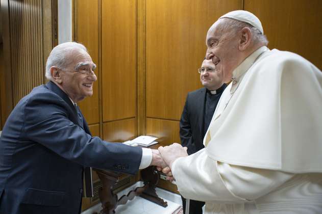 El papa se reunió con Martin Scorsese, quien prepara una película sobre Jesús