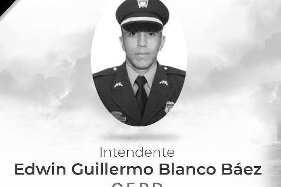El teniente Edwin Guillermo Blanco Báez falleció durante la Operación Agamenón, donde se capturó a alias "Otoniel", líder del Clan del Golfo