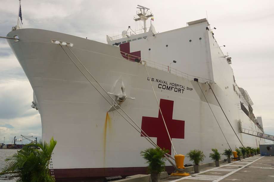 Esta es la séptima vez que el USNS Comfort brinda asistencia médica en Colombia, y es parte de un esfuerzo regional del Comando Sur de Estados Unidos. /Pedro Mendoza