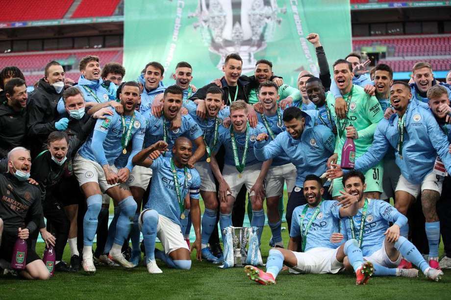 Cuarta vez consecutiva que el Manchester City gana la Copa de la Liga de Inglaterra.