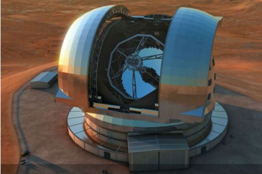 Recreación del Extremely Large Telescope, que será instalado en Chile para el año 2024. / ELT