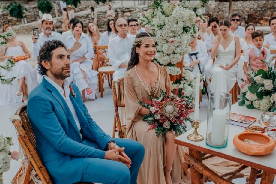 Así fue la lujosa boda de la actriz Estefanía Borge y Jorge Grisales en Cartagena