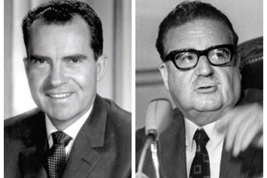El presidente de EE. UU., Richard Nixon reaccionó mal frente a la elección de Salvador Allende en Chile, el 4 de septiembre de 1970.