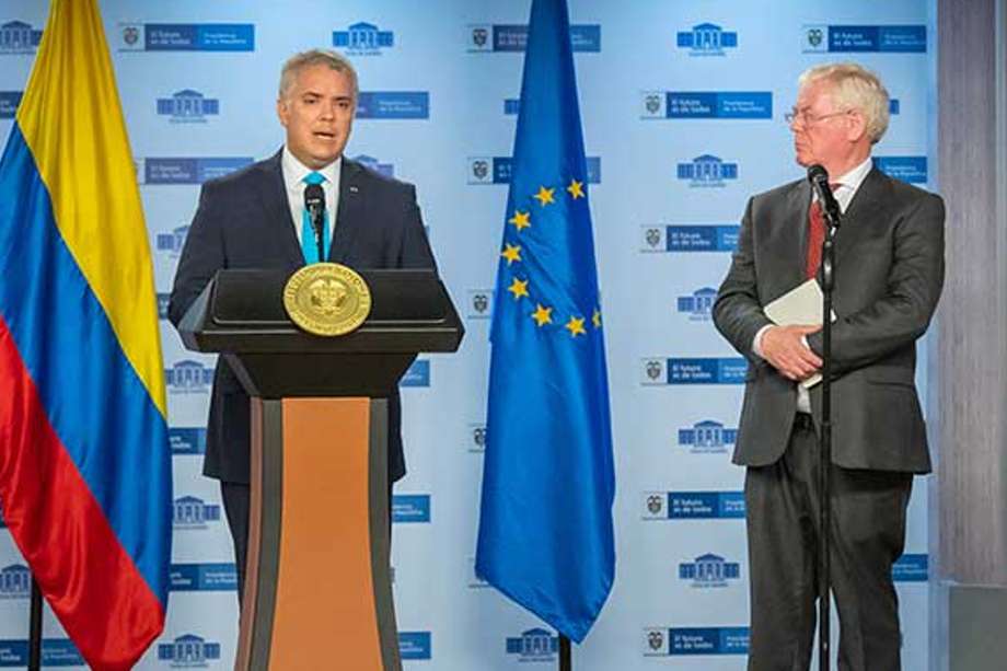 Duque señaló que comparten con la Unión Europea la preocupación por la violencia contra líderes sociales o personas en proceso de reincorporación
