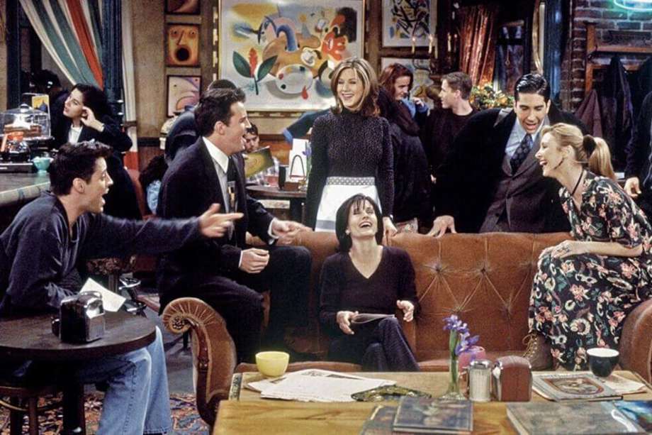 La serie "Friends" reunía las diferentes historias de seis amigos que vivían en Nueva York. La producción tuvo diez temporadas. 