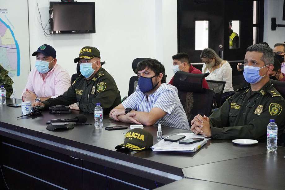 Primer consejo de seguridad del año en Barranquilla, liderado por el alcalde Jaime Pumarejo. 