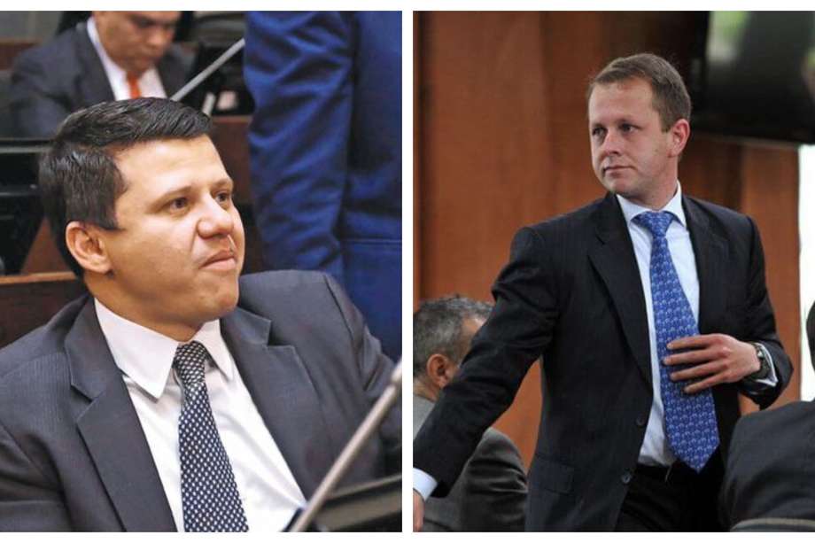 Bernardo "Ñoño" Elías (izquierda), condenado por el escándalo de Odebrecht. Andrés Felipe Arias (derecha), condenado por el escándalo de Agro Ingreso Seguro.