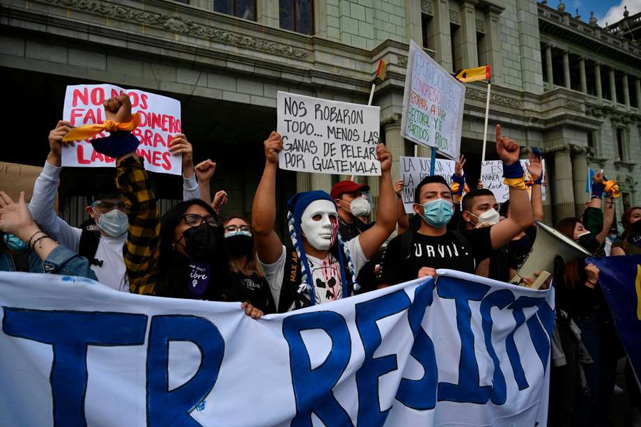 Cientos de personas han protestado durante los últimos días en Guatemala.