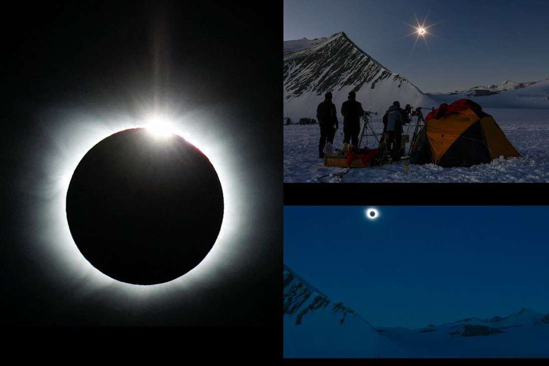 La Antártida fue el único lugar en el mundo donde se observó la totalidad del eclipse total de Sol.
