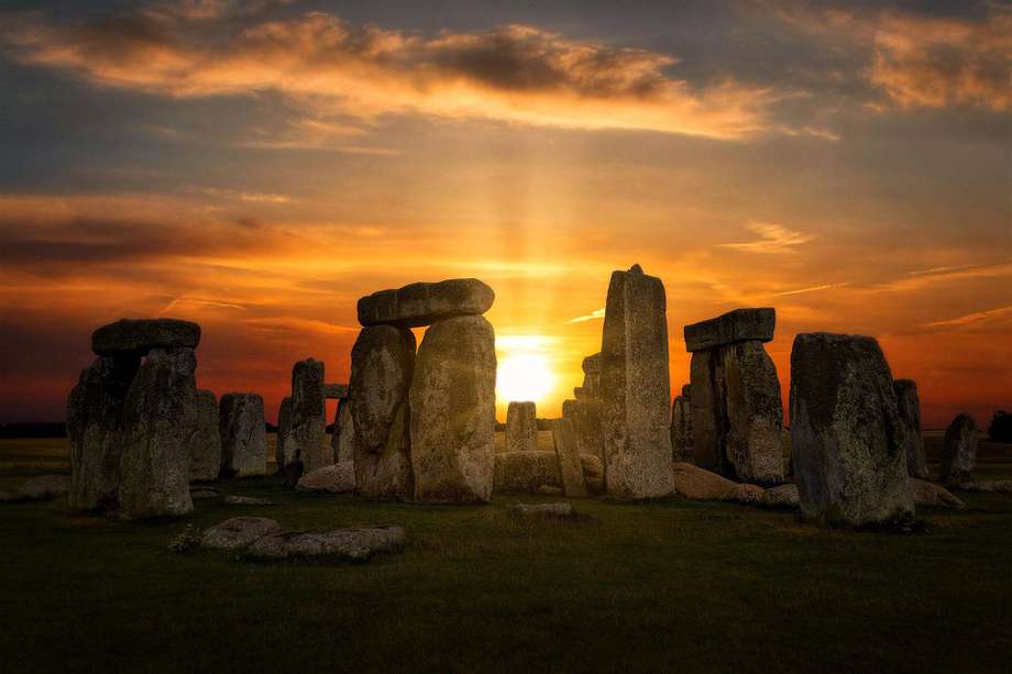 Stonehenge, Reino Unido, uno de los lugares de congregación para celebrar el solsticio de verano.