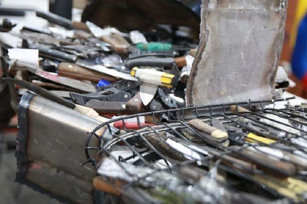 A diario capturan en promedio a cuatro personas por porte ilegal de arma en Bogotá