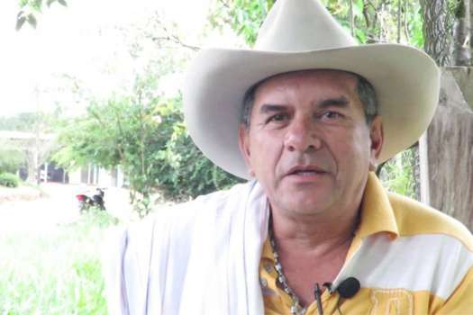 Erley Monroy, líder campesino asesinado en San Vicente del Caguán. / Foto Fundación por la Defensa de los Derechos Humanos y el DIH del Oriente y Centro de Colombia (DHOC)
