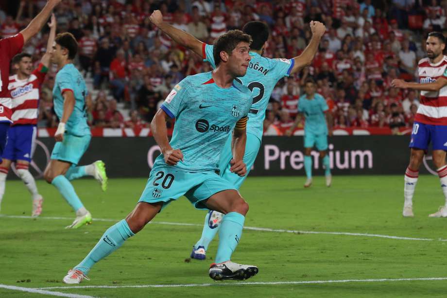 Sergi Roberto, del Barcelona, marcó el 2-2 definitivo este domingo en Andalucía.
