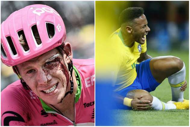 En redes hablan de la resistencia de los ciclistas y de la fragilidad de Neymar