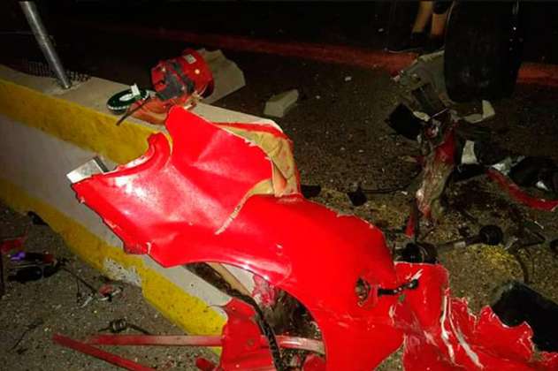 Prófugo conductor de Ferrari accidentado en México en el que murieron dos colombianas