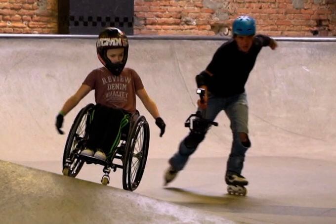 David Lebuser, el “skater” en silla de ruedas que brilla en Alemania