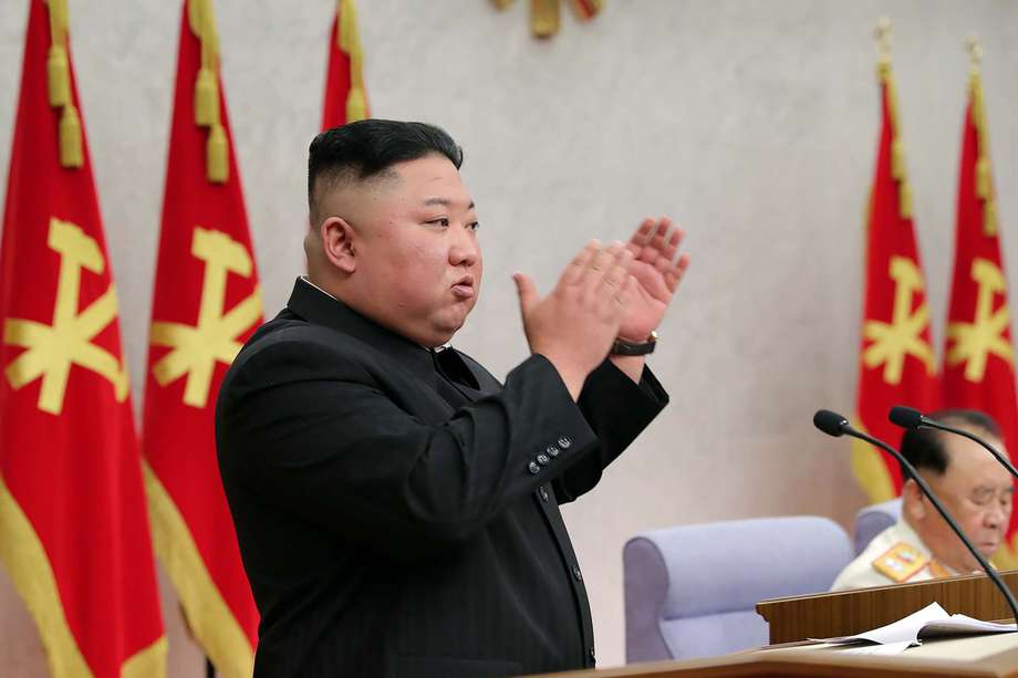 El mandatario coreano, Kim Jong-un, durante un evento oficial.