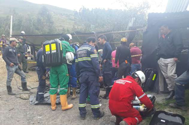 Reanudan labores de búsqueda por explosión en una mina en Boyacá