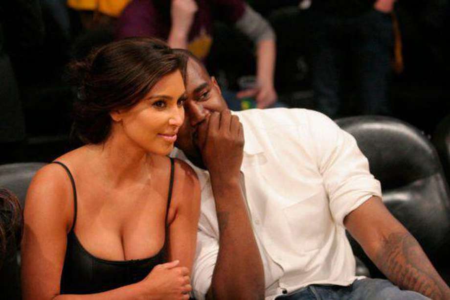 La pareja Kanye West y Kim Kardashian