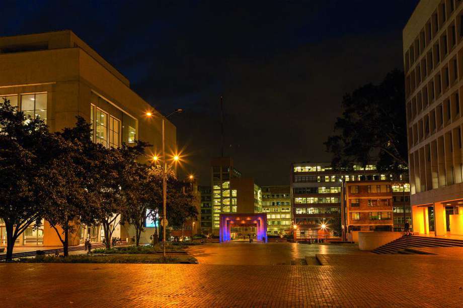 Vista del campus de la Universidad Jorge Tadeo Lozano en el centro de Bogotá.