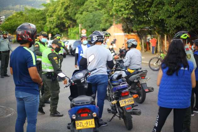 Prohibido parrillero hombre en moto, en Villa del Rosario (Norte de Santander)