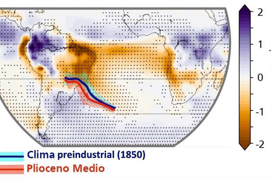 Investigadores de Brasil analizaron datos sobre patrones de lluvia del Plioceno Medio en el que existieron temperaturas similares a las proyectadas para este siglo.