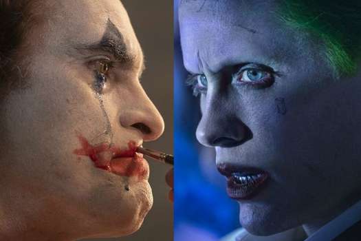 Joaquin Phoenix y Jared Leto en sus interpretaciones del Joker.  / Cortesía