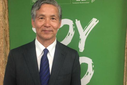 El primatólogo Netsuro Matsuzawa es director del Instituto de Investigación de Primates de la Universidad de Kioto.  / Juanjo Cordero - Efe Verde