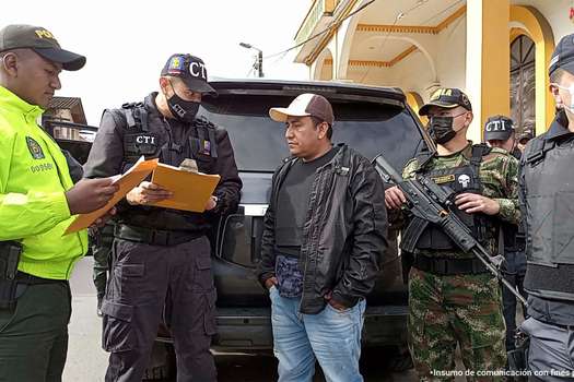 Rosero Bolaños fue capturado mientras iba en una camioneta blindada de la UNP.
