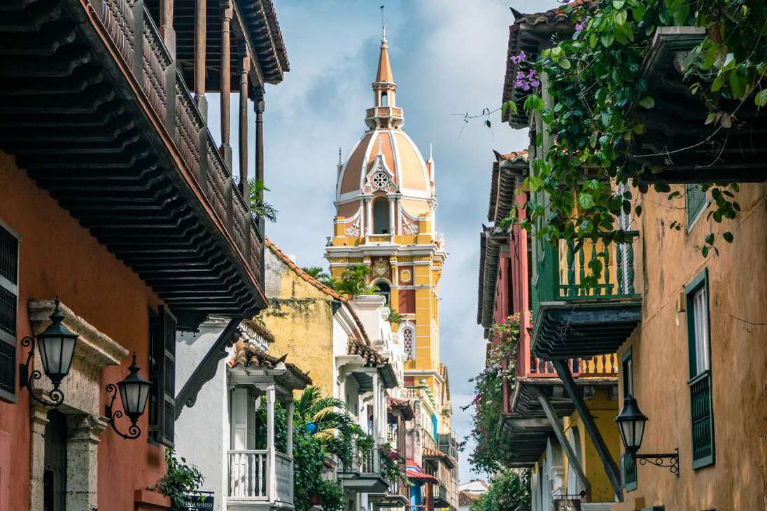 Cartagena, una de las ciudades colombianas que más visitan los extranjeros cada año.