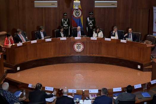 La Sala Plena de la Corte Constitucional. / Mauricio Alvarado- El Espectador
