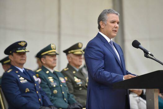 El presidente durante el acto conmemorativo del nonagésimo aniversario del Batallón Guardia Presidencial. / SIG