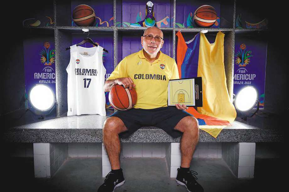 Guillermo Moreno, el entrenador de la selección de Colombia. / FIBA