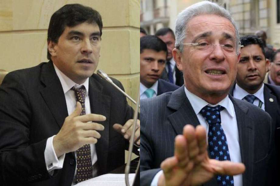 Álvaro Hernán Prada y Álvaro Uribe Vélez. / Archivo El Espectador.
