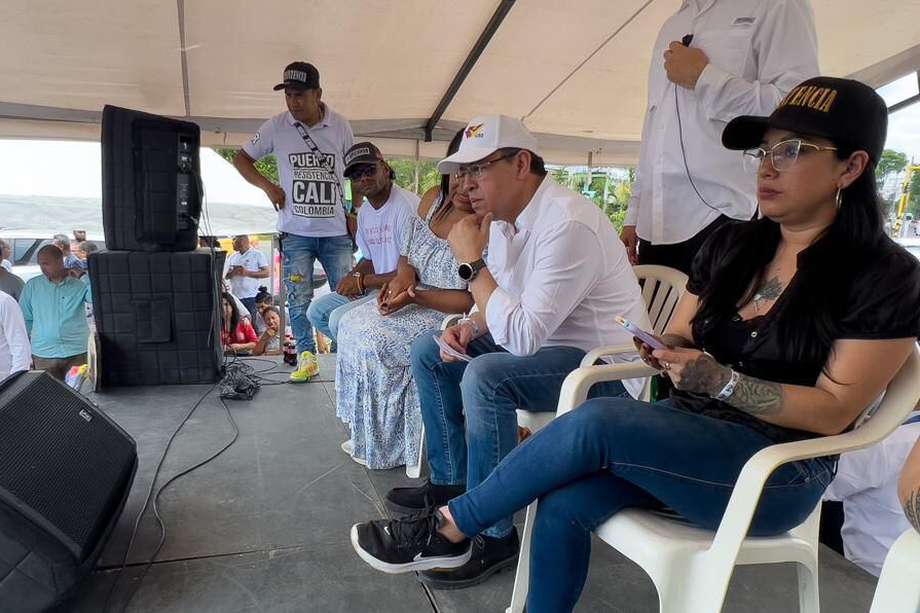 El ministro del Interior visitó Puerto Resistencia en Cali (Valle del Cauca)