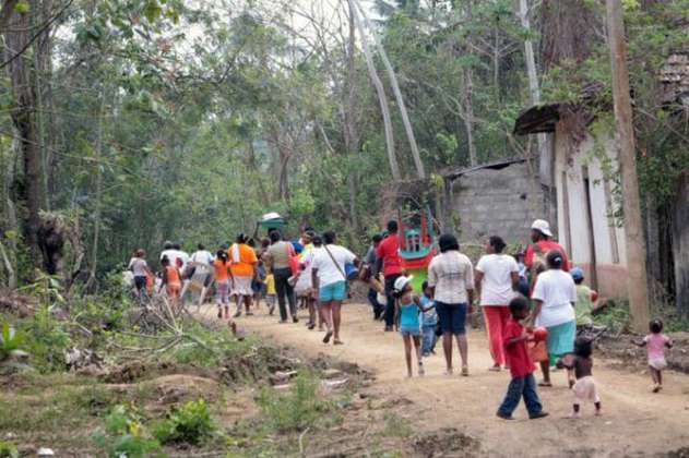 Entregan 13 toneladas de ayuda a familias desplazadas en Litoral de San Juan