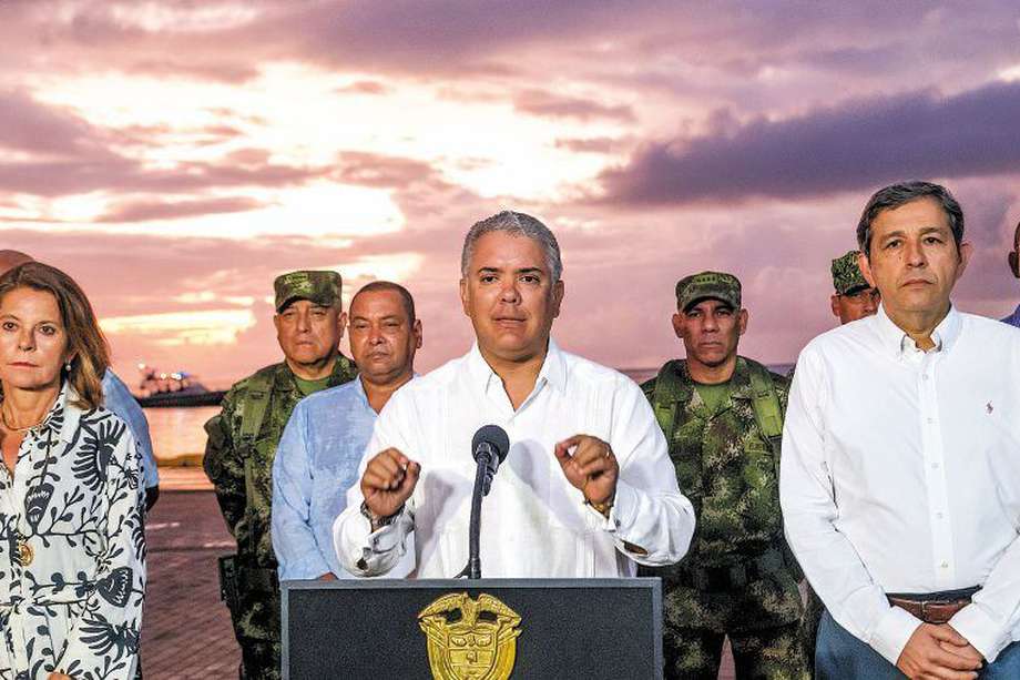 El presidente Iván Duque aseguró que su Gobierno no permitirá que Nicaragua limite los derechos de su país en el mar Caribe, ni los de la comunidad raizal del archipiélago de San Andrés y Providencia. / EFE