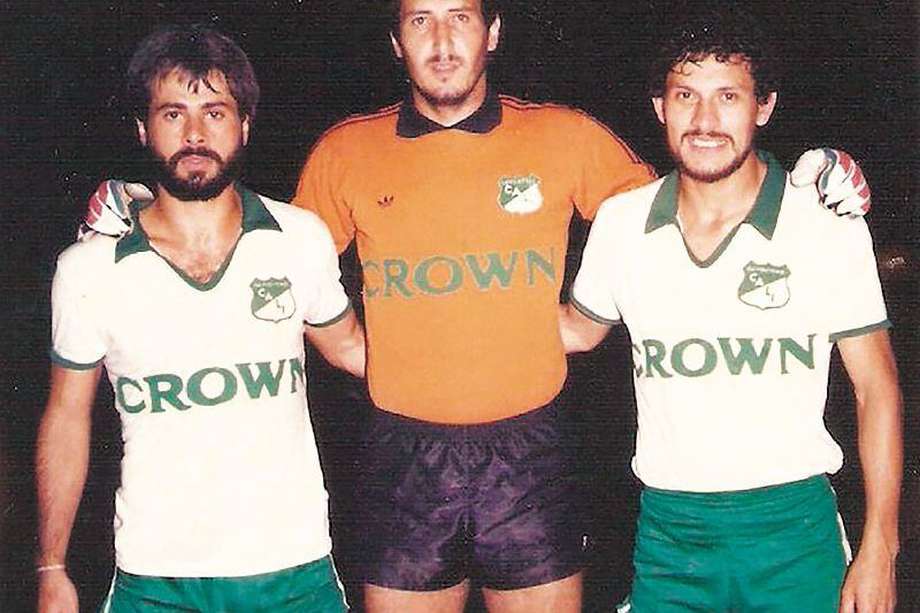Jorge Amado Nunes, Gato Fernández y Buenaventura Ferreira, en el Cali.  / Fotografías:  Deportivo Cali - América de Cali - U. Icesi