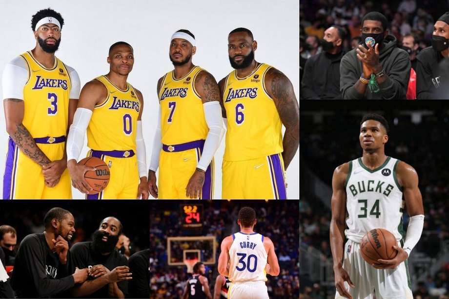 Los Lakers, los Nets, los Bucks y los Warriors, los principales equipos llamados a pelear por el campeonato.