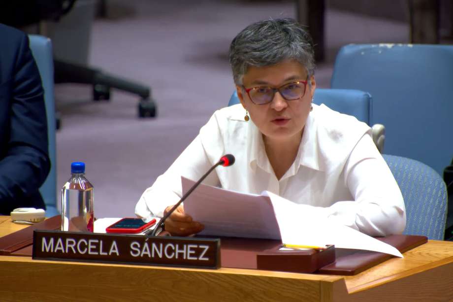 Marcela Sánchez, trabajadora social, activista y directora de Colombia Diversa, fue la representante de la sociedad civil durante el Consejo de Seguridad de la ONU.