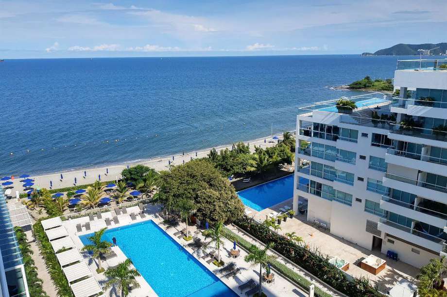 Los destinos nacionales, en especial aquellos de playa, son los que están mostrando mayor interés por parte de los viajeros. Santa Marta Marriott Resort Playa Dormida.