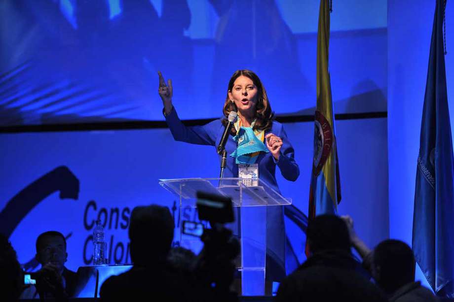 La exministra Marta Lucía Ramírez fue proclamada candidata del conservatismo, pero esta decisión depende ahora del Consejo Nacional Electoral. / Archivo